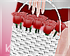 Red FlowerGirl Basket