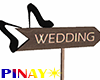 Wedding Sign Black