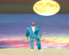 Costume blue et blanc
