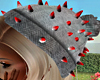 White BloodSpiked Beanie
