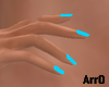 Realistic Blue Hands
