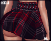 ʞ- Red Tartan Skirt