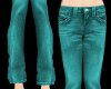 Teal Flare jeans/SP