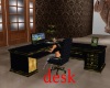 black elegant desk