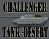 Challenger tank desert