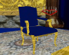 Chair Blue and Gold