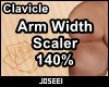 Arm Width Scaler 140%