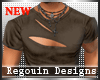 [R] Ripped Shirt Brown