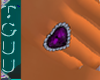[TGUU] heart purple ring