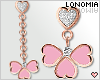 Cute Heart Earrings Pink