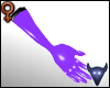 PVC gloves violet (f)