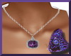 Purple Pendant W/diamond