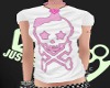 FE pink emo skull shirt
