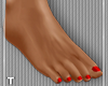 Pretty Bare Feet  RED