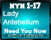 Antebellum: Need You Now