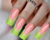 French Nails Lime Green