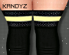 !K Glitz Stocking Yellow