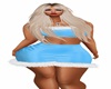 ASL Line Blue Fur Skirt