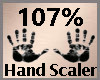 Hand Scale 107% F