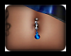 Belly Piercing blue