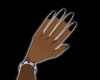 Dainty hands black nails