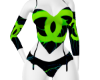 Channy green lingerie