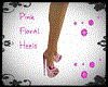 Pink Floral Heels