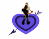dancing heart purple