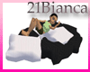21b-9 poses pillow bw