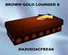 Brown Gold Lounger 8