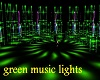 DJ green music lights