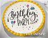 H. Birthday Cake Round