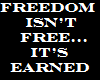 freedom isn't free