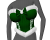 Green Christmas Corset