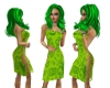 Irish Green Corset Dress