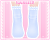 D. Ruffle Socks Blue