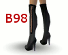 [B98]Blk Lace UP Boots