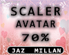 ! - 70 % - Avatar Scaler