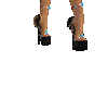 Blu n Orng Skull Heels