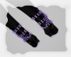 A: Purple spike boots