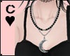 c: ♡  moon necklace