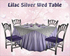 Lilac Silver Wed Table