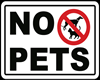 No Pets Wall Poster