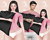 L:Sleeping Shirt Pink F