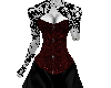 Gothic Red Lace Gown