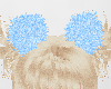 Blue  Hair PomPoms