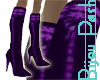 Ribbon Boots in Purple