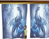 animated dragon curtain
