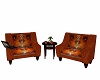 Rust Coffee Chats Chairs