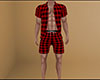 Red PJs Plaid Short (M)